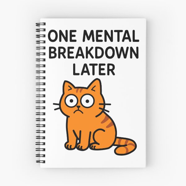 Item preview, Big-Eyed Cat: One Mental Breakdown Later designed and sold by ZorianArt.