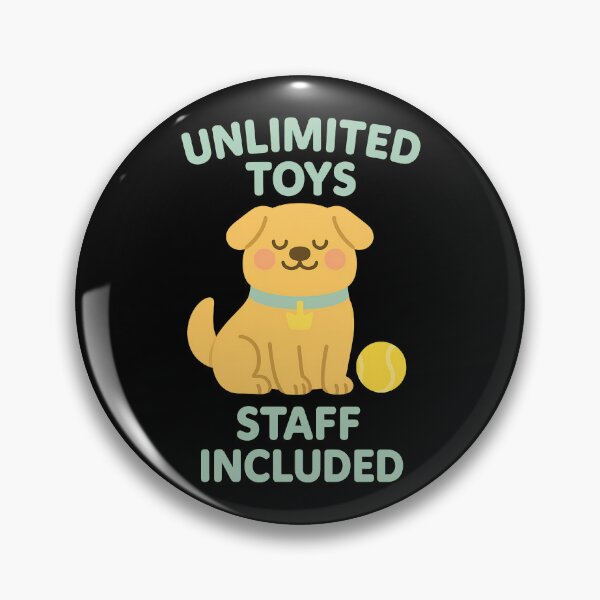 Item preview, Unlimited Toys Staff Included Funny Dog Design designed and sold by TeeTimeTreasure.