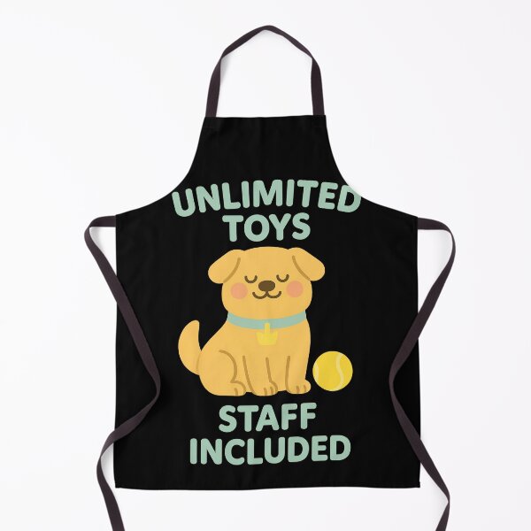 Item preview, Unlimited Toys Staff Included Funny Dog Design designed and sold by TeeTimeTreasure.