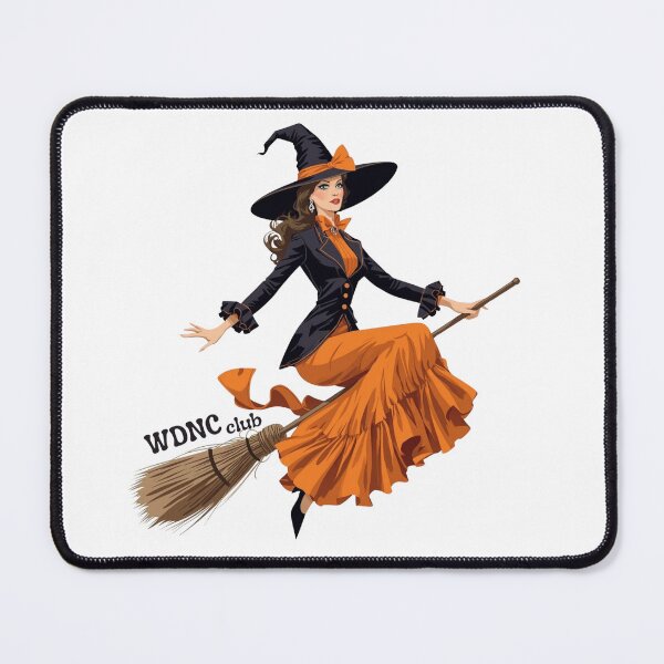 Item preview, WDNC Club Flying Witch – Halloween Menopause Humor Design designed and sold by jelonkaa.