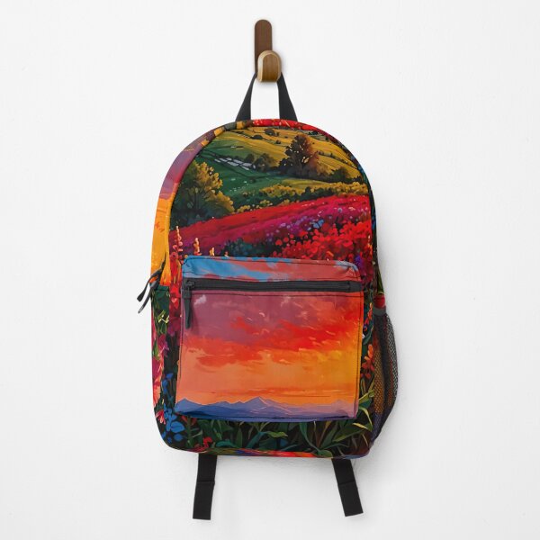 Item preview, Alpine sea of flowers at sunset designed and sold by PixelParadies.
