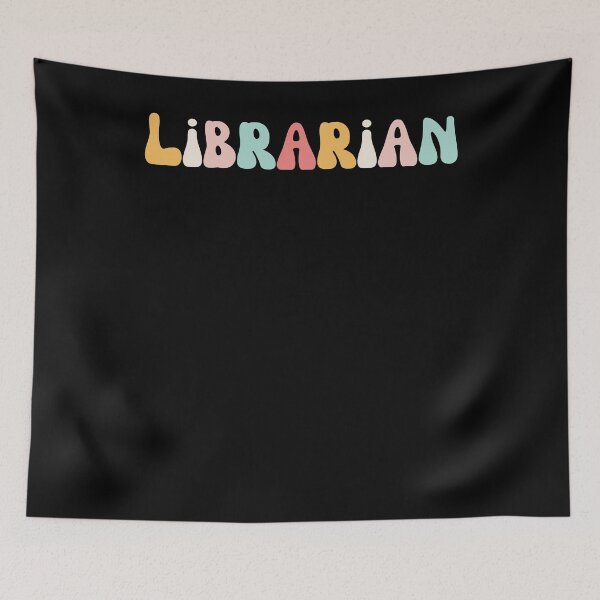 Item preview, Cute groovy Librarian Library Worker Reading Books Book fan designed and sold by snowry.
