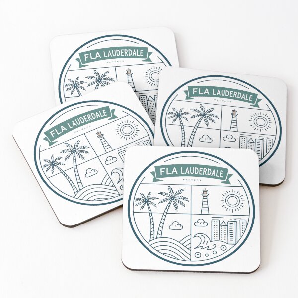 Item preview, FLA Lauderdale Florida Style – Retro Beach Vibes designed and sold by VividOrganica.