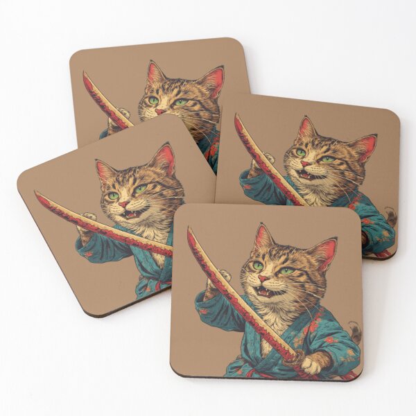 Item preview, Cat Catana Master Wearing Kimono  designed and sold by Exitsolara.