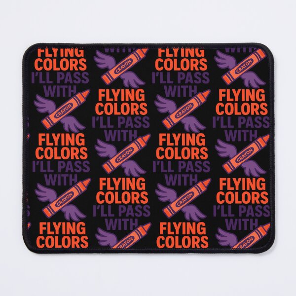 Item preview, Pass With Flying Colors Funny Crayon Design designed and sold by TeeTimeTreasure.