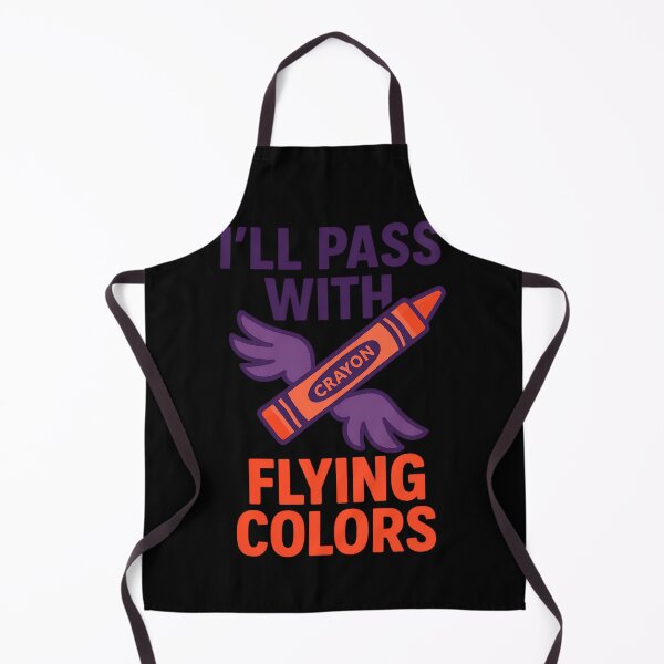 Item preview, Pass With Flying Colors Funny Crayon Design designed and sold by TeeTimeTreasure.