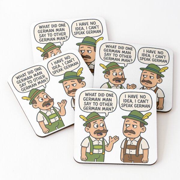 Item preview, German Joke – I Can’t Speak German Funny Quote designed and sold by Punny Graves.