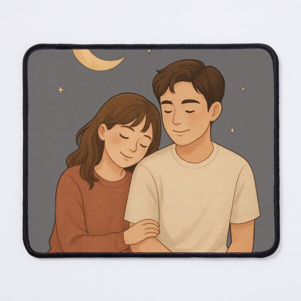 Item preview, Cute Couple Sitting Together Design | Romantic Aesthetic Love T-Shirt & Gift designed and sold by KDesignCrafts.