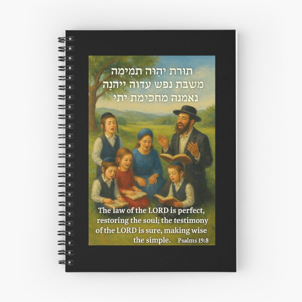 Item preview, Psalm 19:8 – The Law of the LORD is Perfect - Tehillim Psalm 19:8 – “Torat Hashem Temimah” Religious Jewish Art designed and sold by YG - YiddisheGesheft.