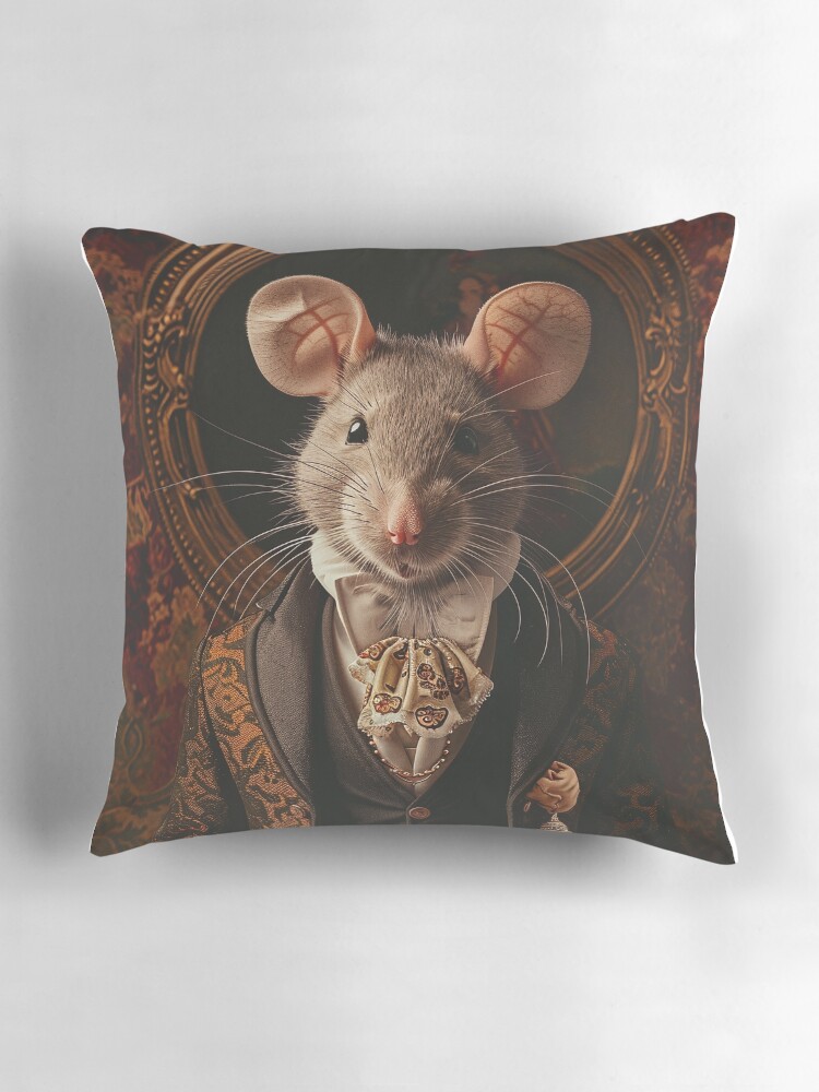 Victorian Mouse Pillow