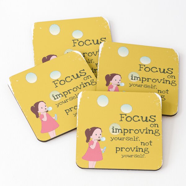 Item preview, Focus on Improving Yourself | Motivational Quote designed and sold by tutupberas.