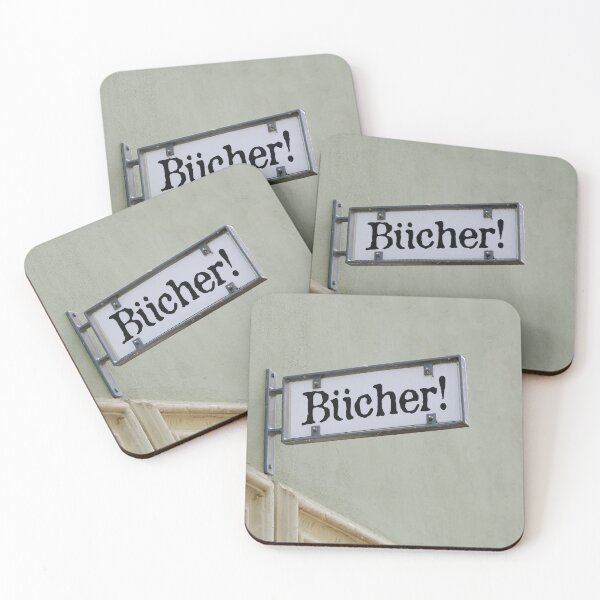 Item preview, Bucher... Small book sign above a bookstore in Germany.  designed and sold by Photopat.