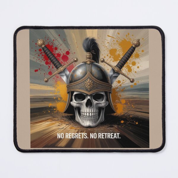 Item preview, No Regrets.Noe Retreat Skull - Viking Warrior Art designed and sold by kalvey64.