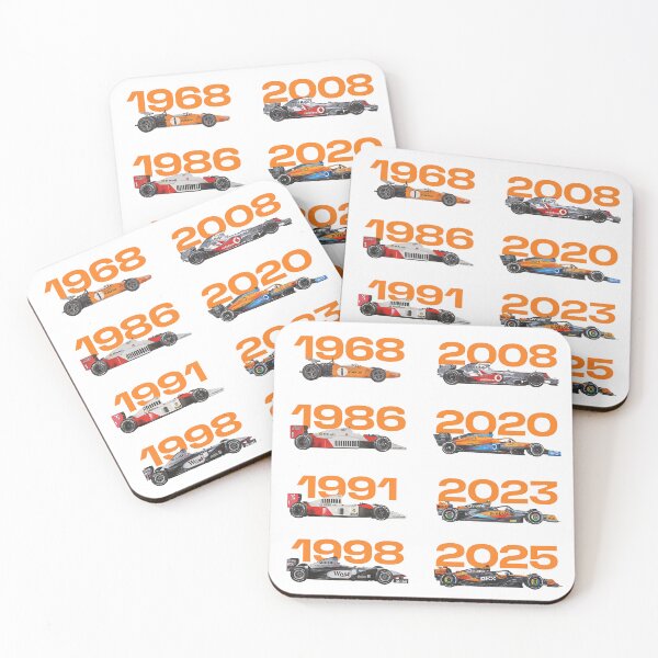 Item preview, Mclaren World Constructor Championship winning F1 car sticker pack designed and sold by Pink Polar F1.