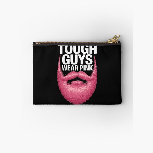 Item preview, Tough Guys Wear Pink Beard Breast Cancer Awareness Design designed and sold by Serbin.