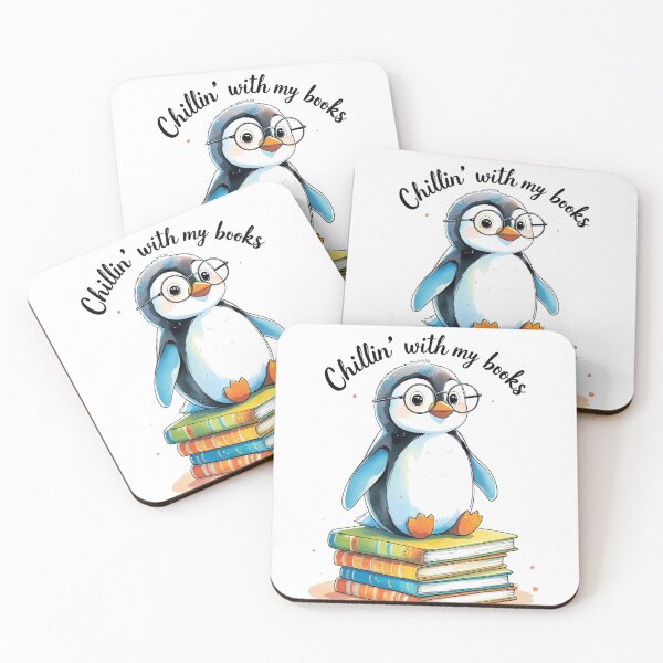 Item preview, Chillin With My Books | Penguin Nerd Glasses Design for Readers designed and sold by KiValuate.