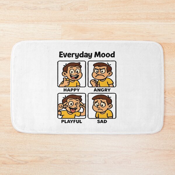 Item preview, Everyday Mood Cartoon Expression – Funny Character Illustration designed and sold by DashBliss.