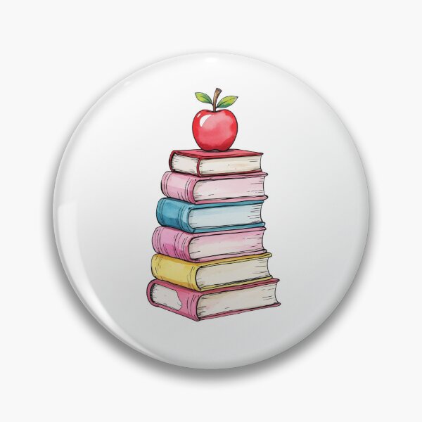 Item preview, Readers Love Knowledge | Apple on Book Stack Design for Bookworms and Students designed and sold by KiValuate.