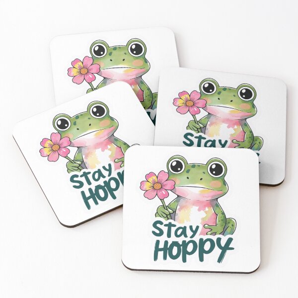 Item preview, Stay Hoppy | Funny Frog Pun Illustration for Smiles and Good Vibes designed and sold by KiValuate.