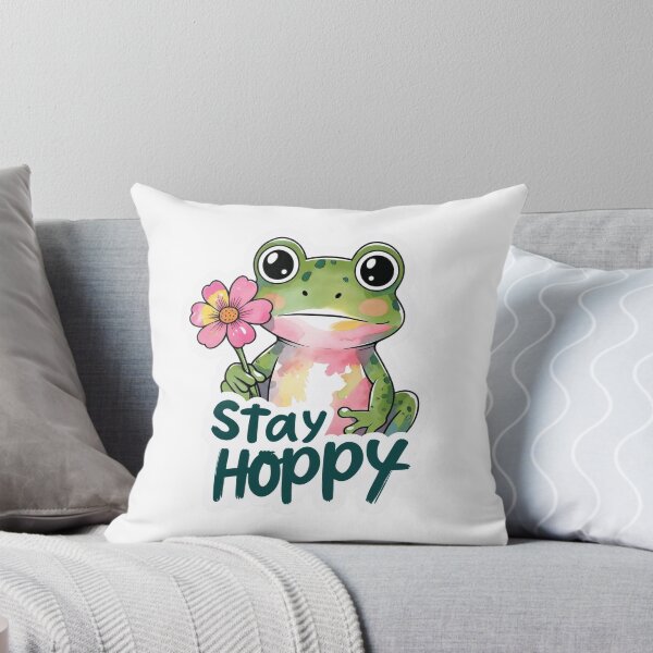 Item preview, Stay Hoppy | Funny Frog Pun Illustration for Smiles and Good Vibes designed and sold by KiValuate.