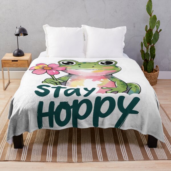 Item preview, Stay Hoppy | Funny Frog Pun Illustration for Smiles and Good Vibes designed and sold by KiValuate.