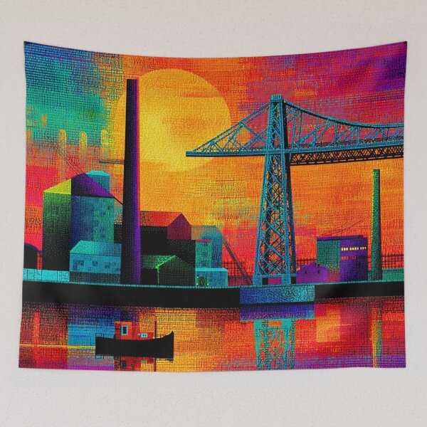 Item preview, Sunrise on The River Tees designed and sold by NdotoPop.