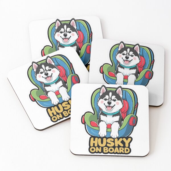 Item preview, Husky On Board | Funny Dog Car Sign Design for Pet Owners and Travelers designed and sold by KiValuate.