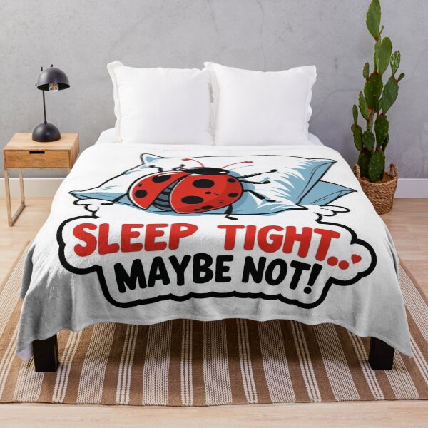 Item preview, Sleep Tight Maybe Not! | Funny Bed Bug Humor Design for Stickers, T-Shirts, and Gifts designed and sold by KiValuate.