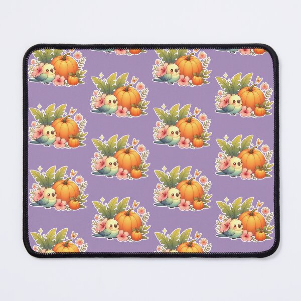 Item preview, Autumn Pumpkin Parrot – Cute Tropical Fall Bird Illustration designed and sold by Sugar Wisdom .