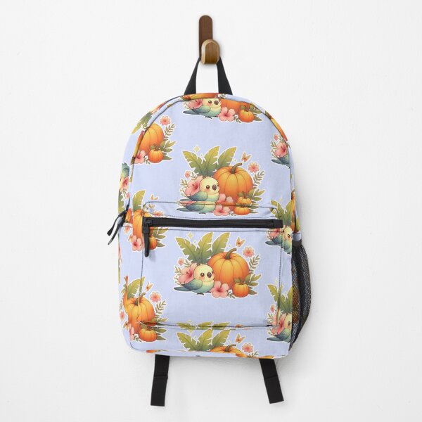 Item preview, Autumn Pumpkin Parrot – Cute Tropical Fall Bird Illustration designed and sold by Sugar Wisdom .
