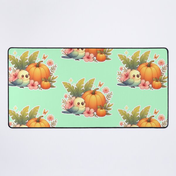 Item preview, Autumn Pumpkin Parrot – Cute Tropical Fall Bird Illustration designed and sold by Sugar Wisdom .