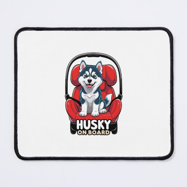Item preview, Husky On Board | Siberian Husky Dog Lover Car Sticker Design designed and sold by KiValuate.