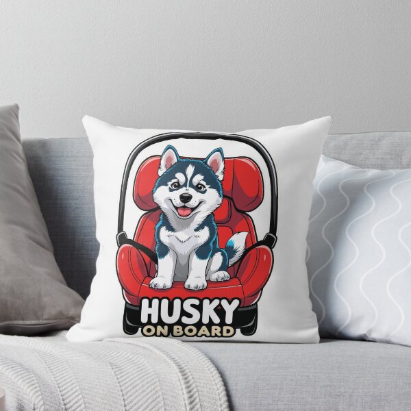 Item preview, Husky On Board | Siberian Husky Dog Lover Car Sticker Design designed and sold by KiValuate.