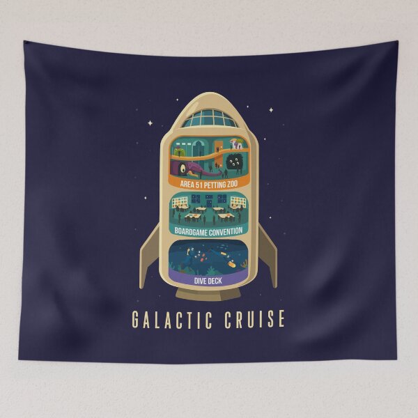Item preview, Galactic Cruise designed and sold by RatArt Designs.