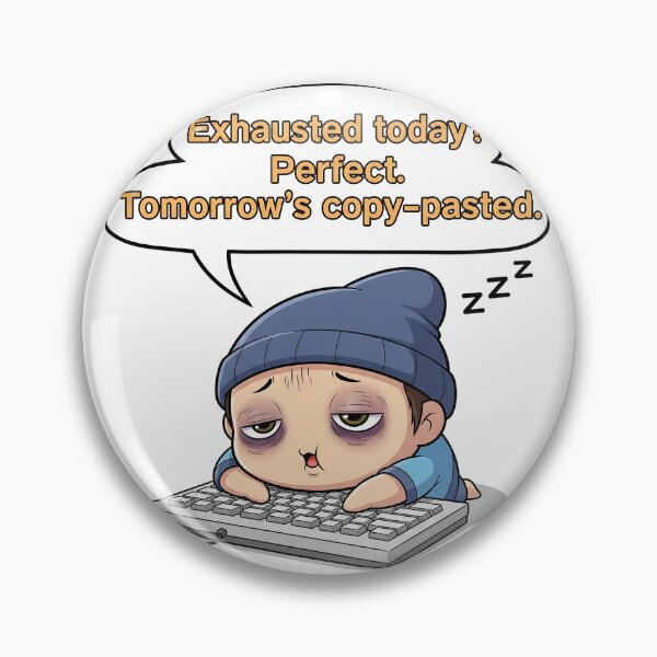 Item preview, Exhausted Today? Tomorrow's Copy-Pasted designed and sold by meesub.