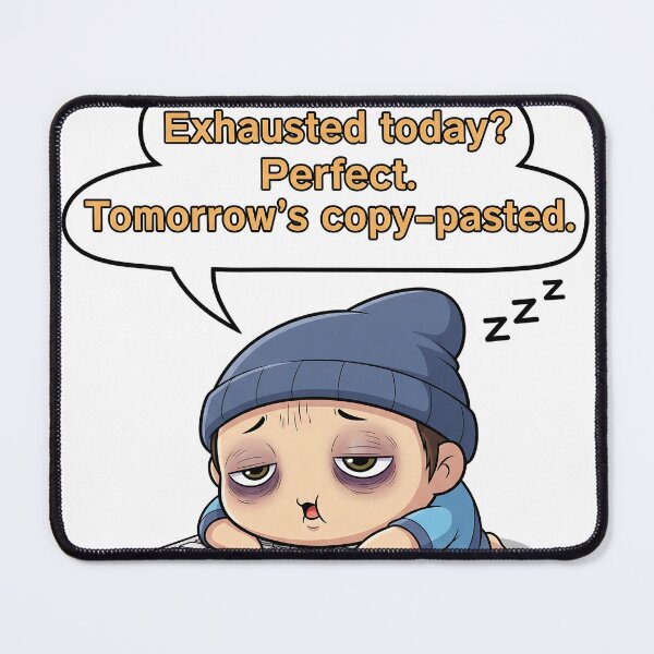 Item preview, Exhausted Today? Tomorrow's Copy-Pasted designed and sold by meesub.