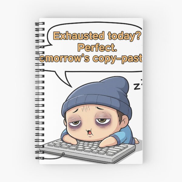 Item preview, Exhausted Today? Tomorrow's Copy-Pasted designed and sold by meesub.