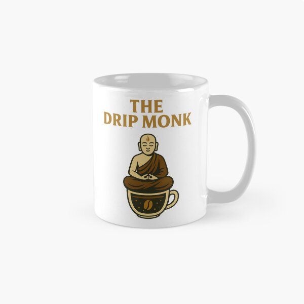 Item preview, The Drip Monk – Meditating Coffee Design designed and sold by ArcaneBeans.