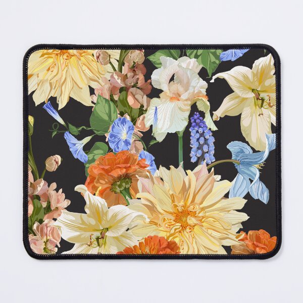 Item preview, Garden beige flowers. Magical lily, dahlia, iris flowers. designed and sold by MatyKotiv.
