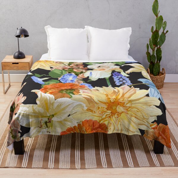 Item preview, Garden beige flowers. Magical lily, dahlia, iris flowers. designed and sold by MatyKotiv.