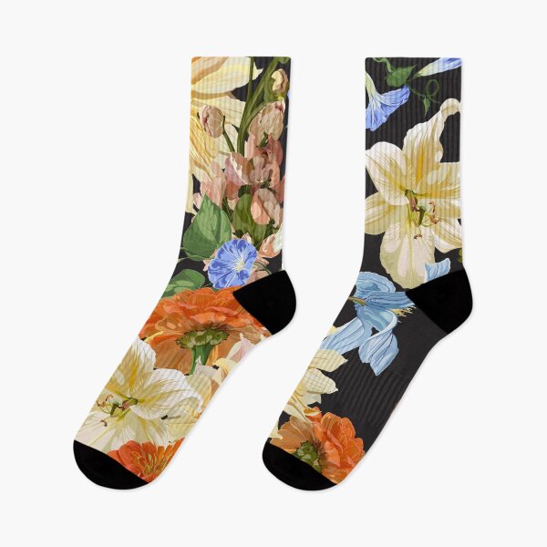 Item preview,  Garden beige flowers. Magical lily, dahlia, iris flowers.  designed and sold by MatyKotiv.