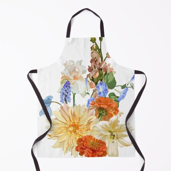 Item preview, Garden flowers bouquet vector design. Beautiful dahlia, lily, iris flowers set. designed and sold by MatyKotiv.