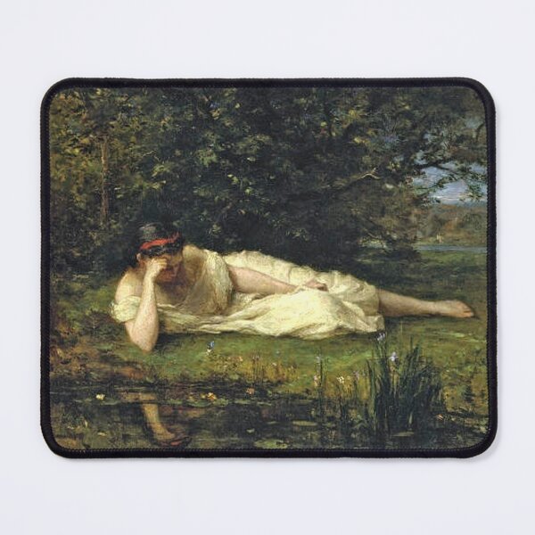 Item preview, Reverie by the Water – Study by the Water – Inspired by Berthe Morisot 1864// Public Domain designed and sold by Vernissage-dart.