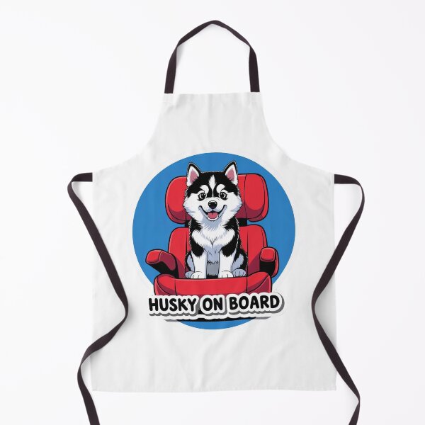 Item preview, Husky On Board | Cute and Funny Dog Travel Design for Car Lovers designed and sold by KiValuate.