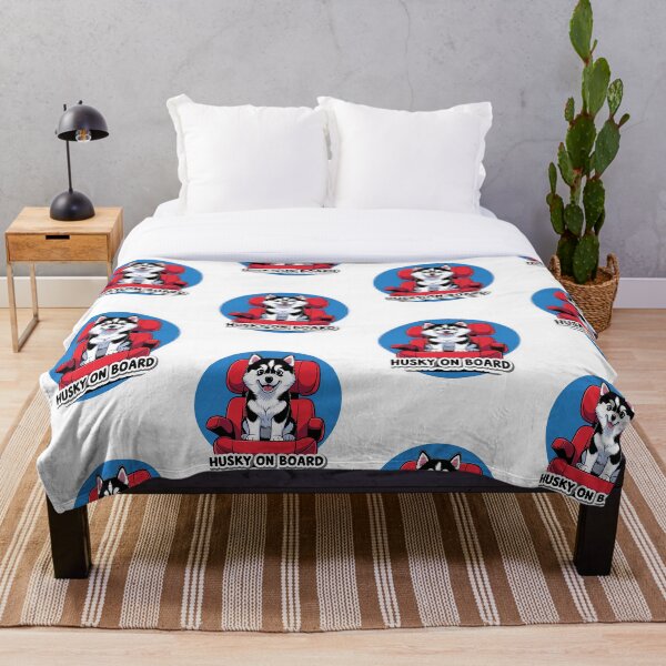 Item preview, Husky On Board | Cute and Funny Dog Travel Design for Car Lovers designed and sold by KiValuate.