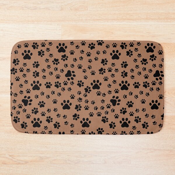 Item preview, Black Paw Prints on Antique Brass designed and sold by KSimpson838.