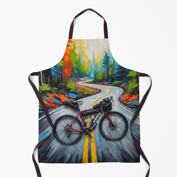 Item preview, Bikepacking Bicycle on the Abstract Art Road designed and sold by All-Shopping.