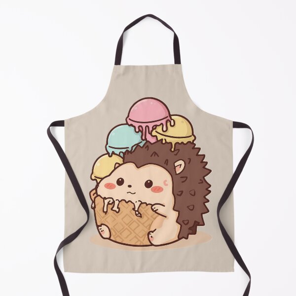 Artikelvorschau, Kawaii Igel-Eiscreme – Niedliche Pastell-Tier-Dessert-Kunst entworfen und verkauft von PawxelArt.