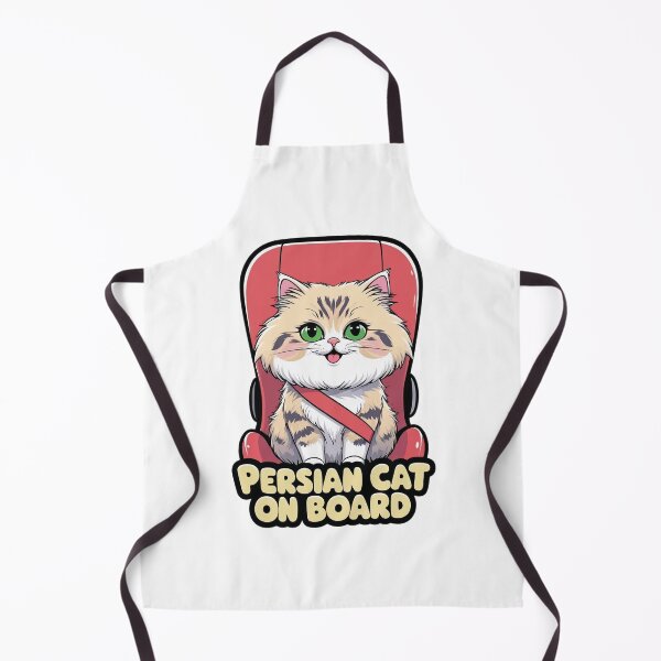 Item preview, Persian Cat On Board | Adorable Fluffy Cat Passenger Car Sticker Design designed and sold by KiValuate.