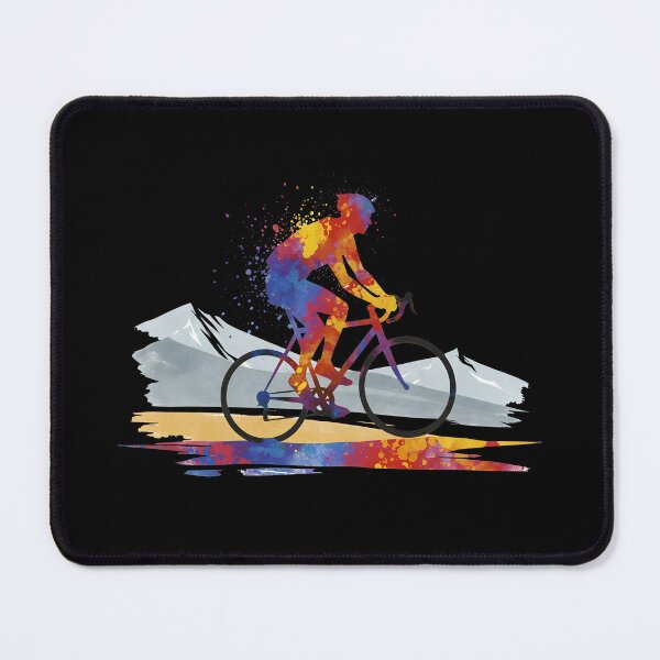 Item preview, Vibrant Watercolor Cyclist Silhouette designed and sold by All-Shopping.